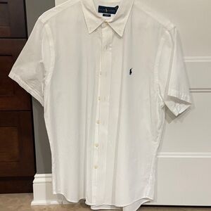 Ralph Lauren Classic White Casual Button Down Shirt